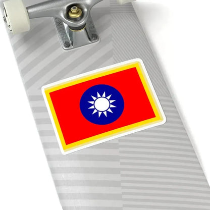 Commander-in-Chief Flag of the Republic of China fringed (China) STICKER Vinyl Kiss-Cut Decal - The Sticker Space