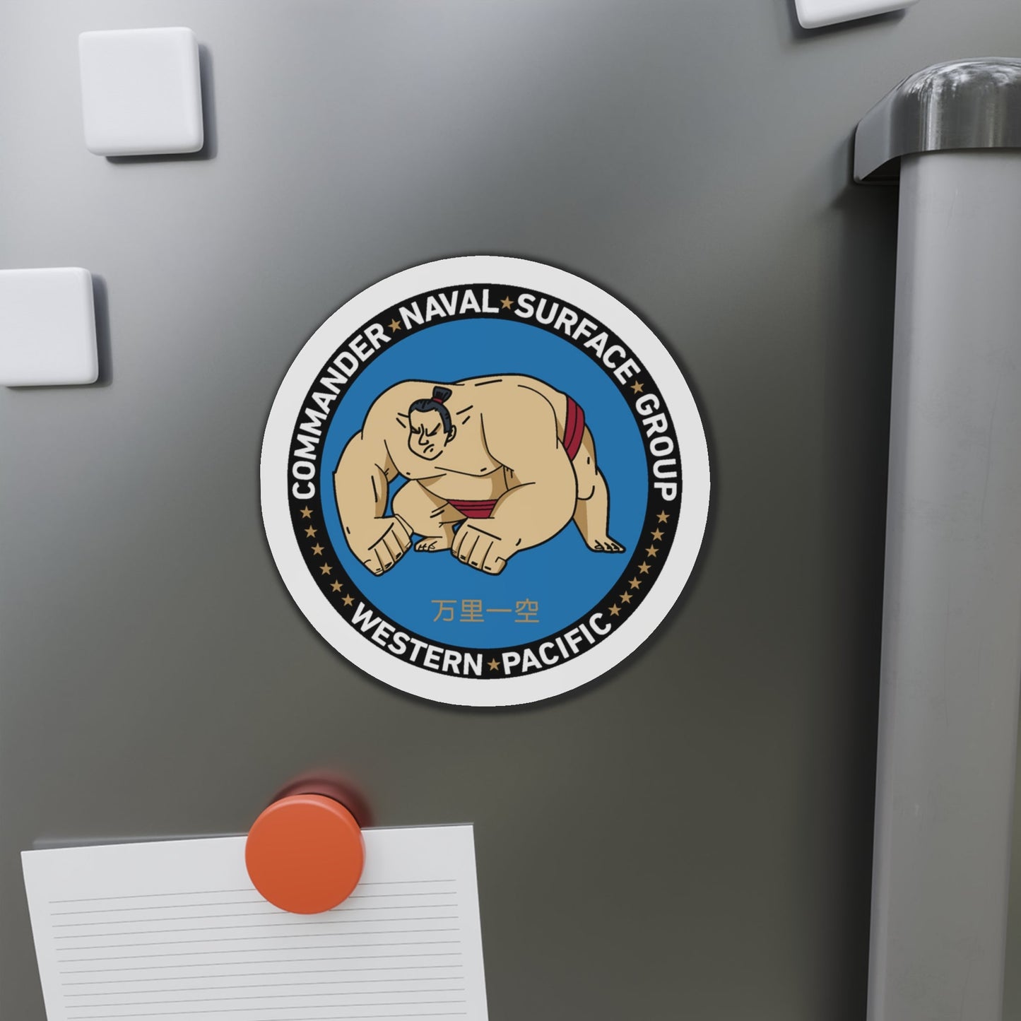 Commander Naval Surface Group West Pacific (U.S. Navy) Die-Cut Magnet-The Sticker Space