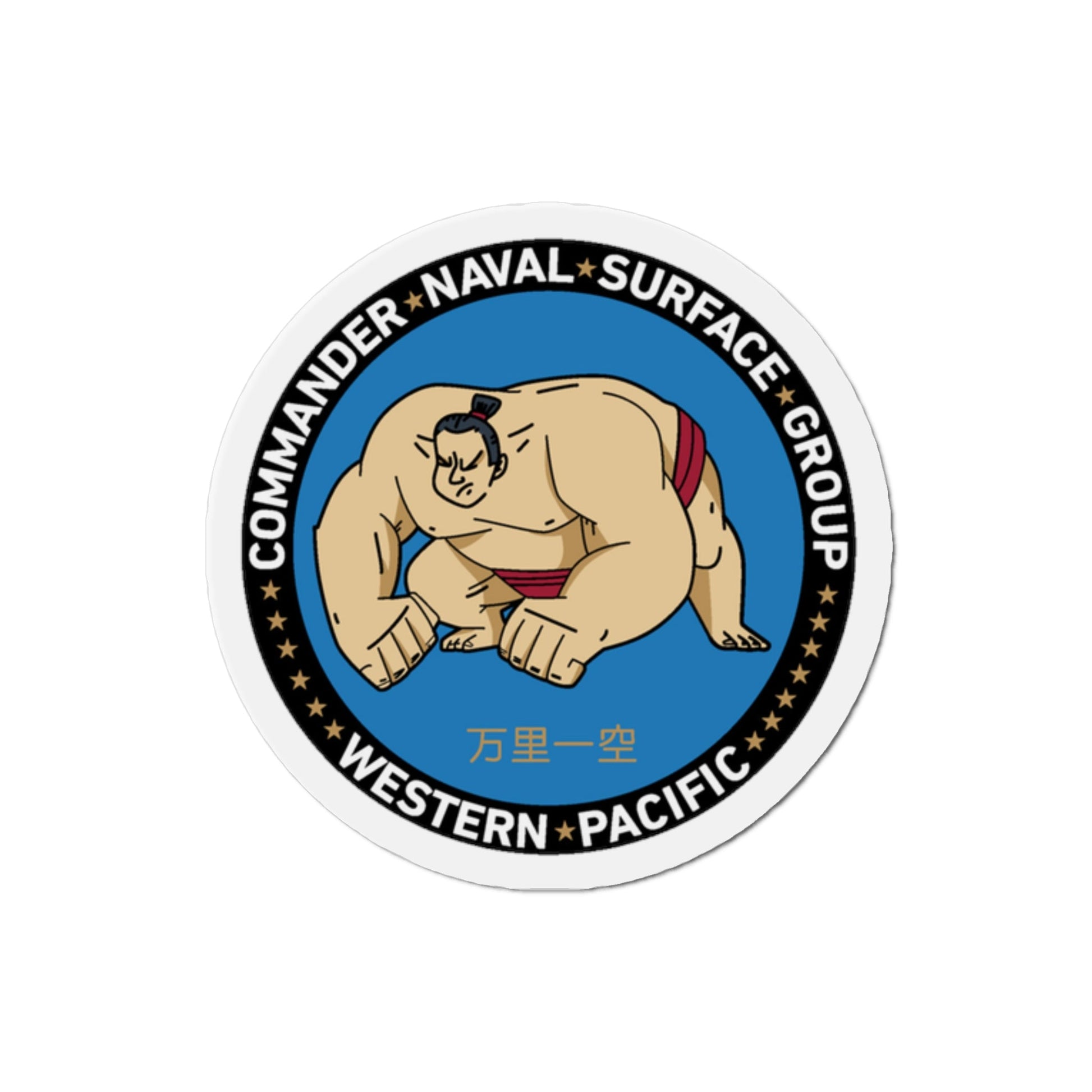 Commander Naval Surface Group West Pacific (U.S. Navy) Die-Cut Magnet-2" x 2"-The Sticker Space