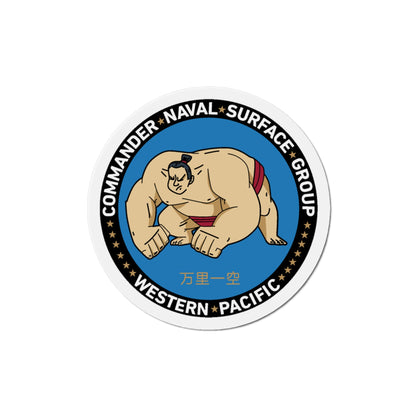 Commander Naval Surface Group West Pacific (U.S. Navy) Die-Cut Magnet-4" x 4"-The Sticker Space