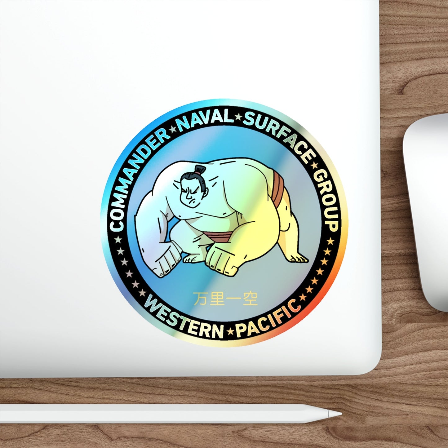 Commander Naval Surface Group West Pacific (U.S. Navy) Holographic STICKER Die-Cut Vinyl Decal-The Sticker Space