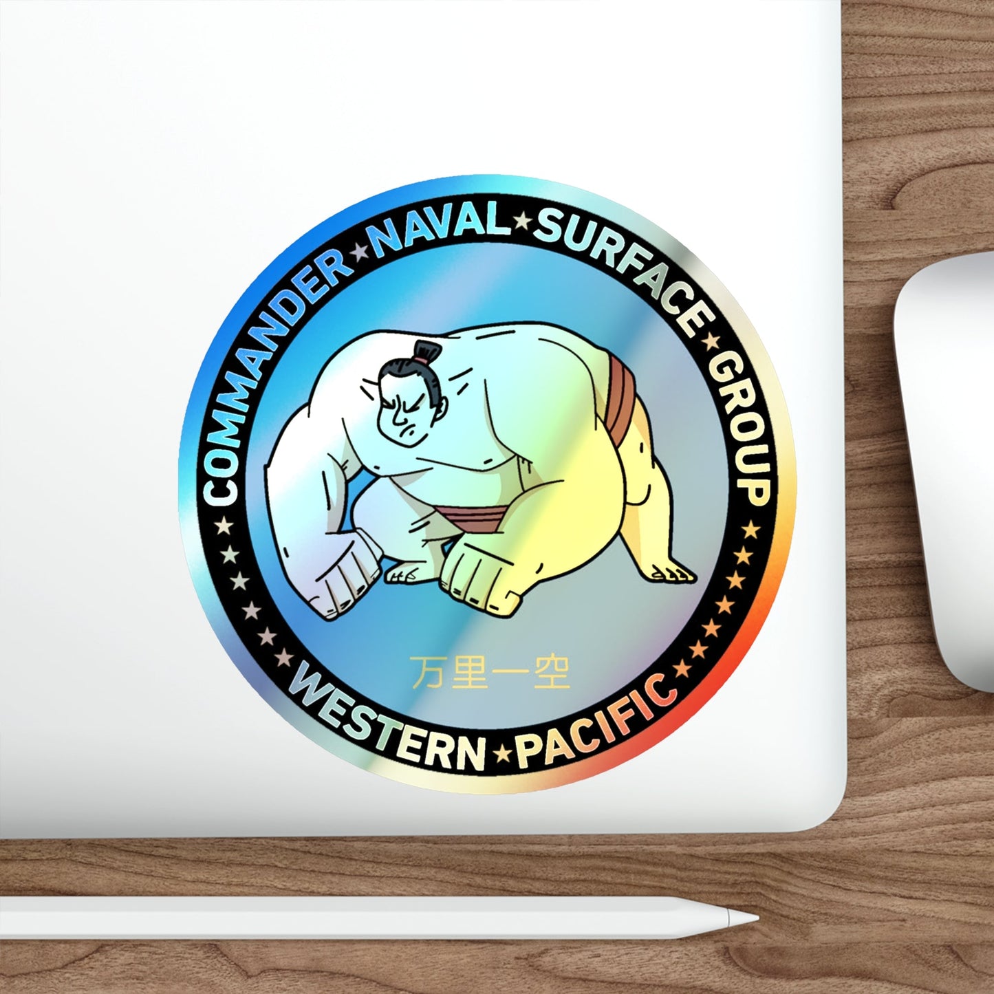 Commander Naval Surface Group West Pacific (U.S. Navy) Holographic STICKER Die-Cut Vinyl Decal-The Sticker Space