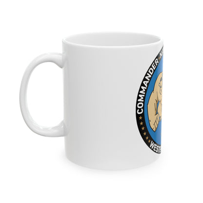 Commander Naval Surface Group West Pacific (U.S. Navy) White Coffee Mug-The Sticker Space