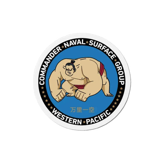 Commander Naval Surface Group West Pacific (U.S. Navy) Refrigerator Magnet 3 Inch - The Sticker Space