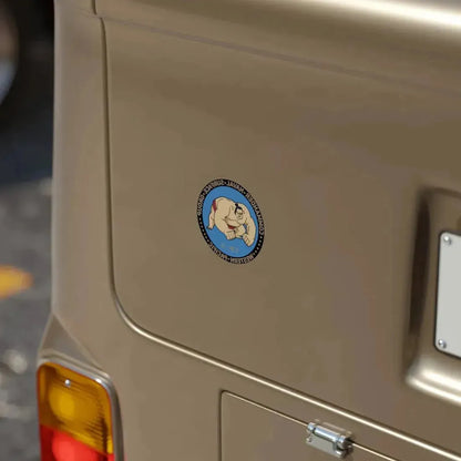 Commander Naval Surface Group West Pacific (U.S. Navy) REVERSE PRINT Transparent Die-Cut STICKER - The Sticker Space