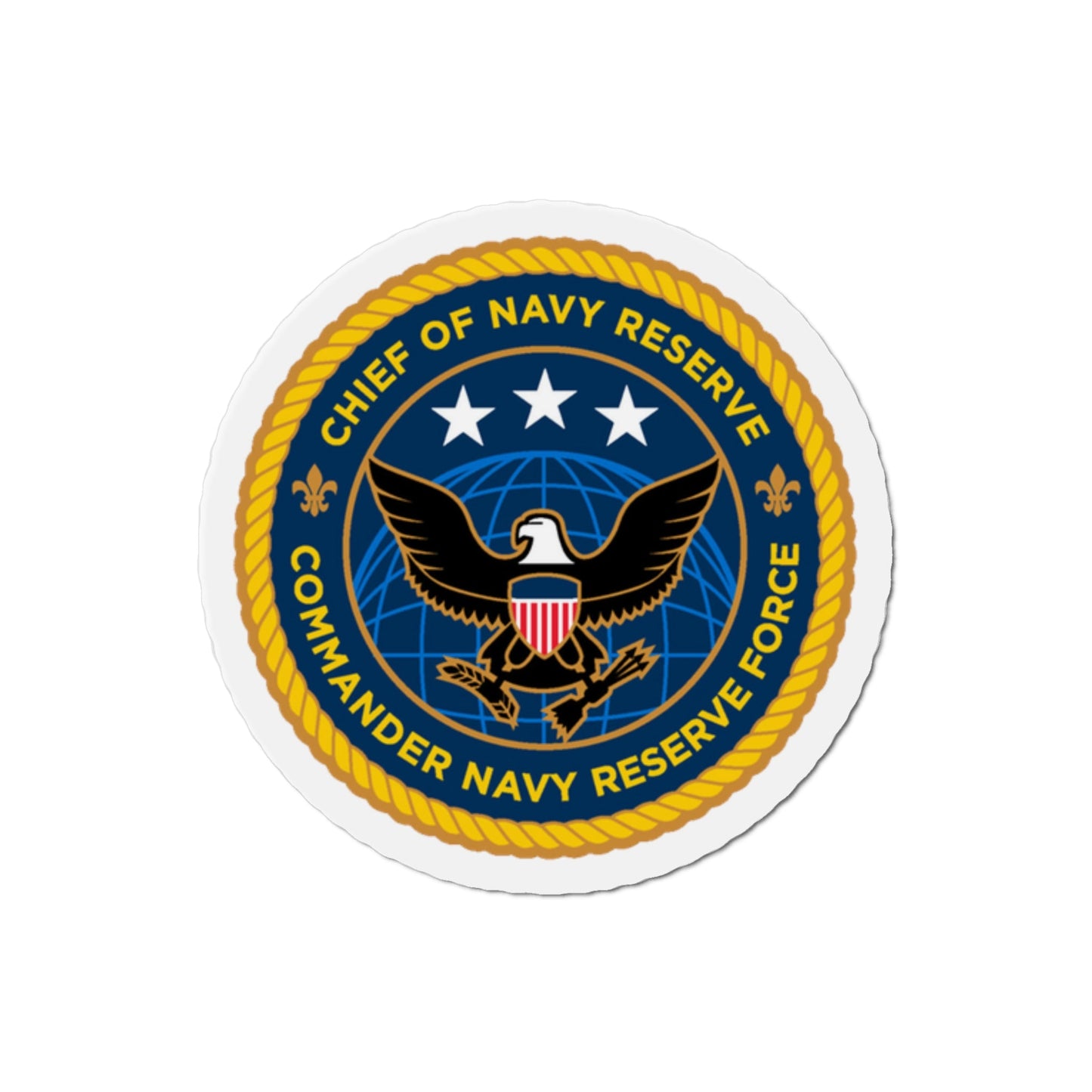 Commander Navy Reserve Force (U.S. Navy) Die-Cut Magnet-2" x 2"-The Sticker Space