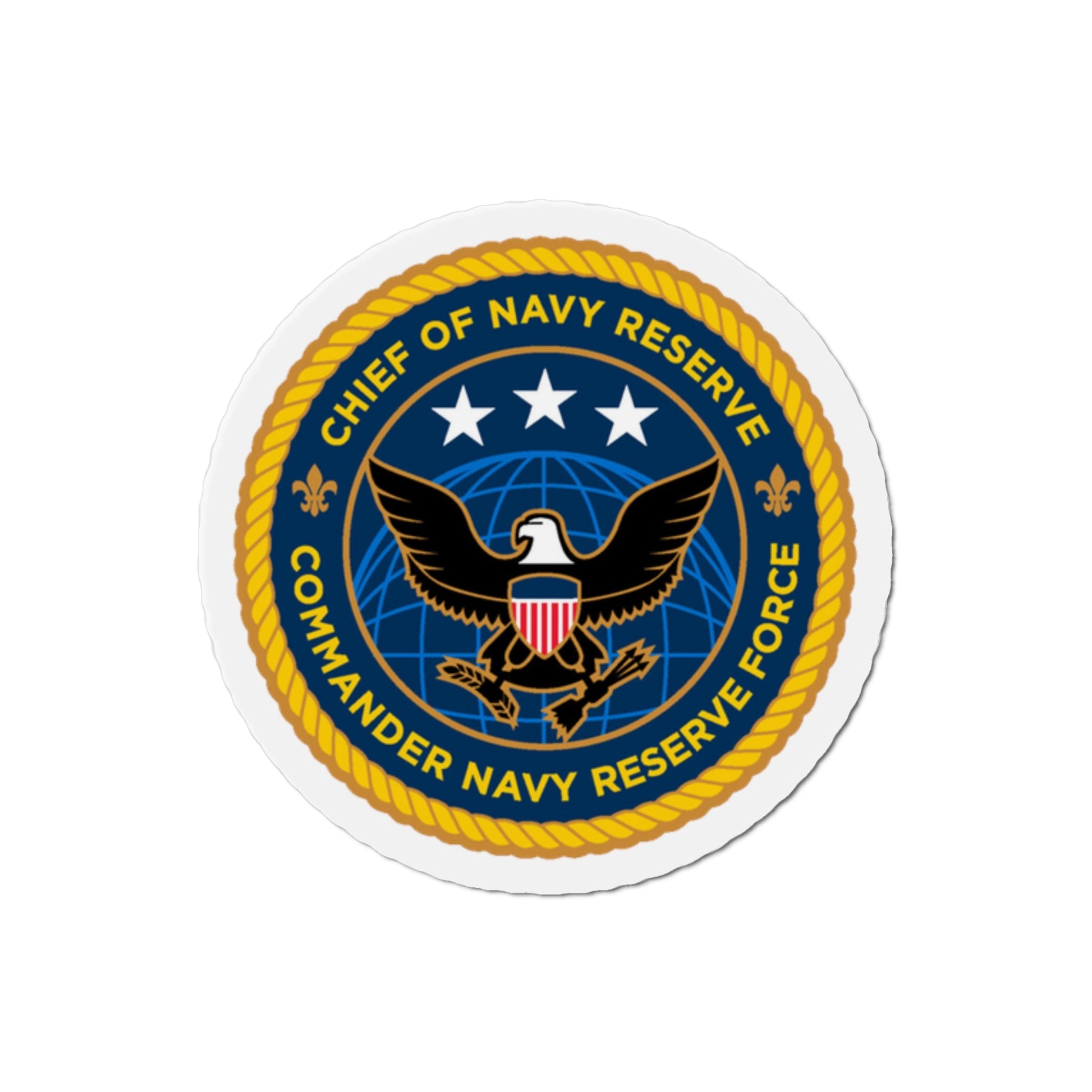 Commander Navy Reserve Force (U.S. Navy) Die-Cut Magnet-2" x 2"-The Sticker Space