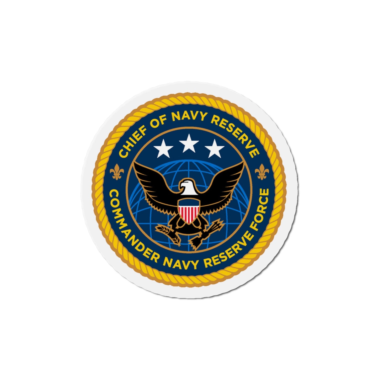 Commander Navy Reserve Force (U.S. Navy) Die-Cut Magnet-6 × 6"-The Sticker Space