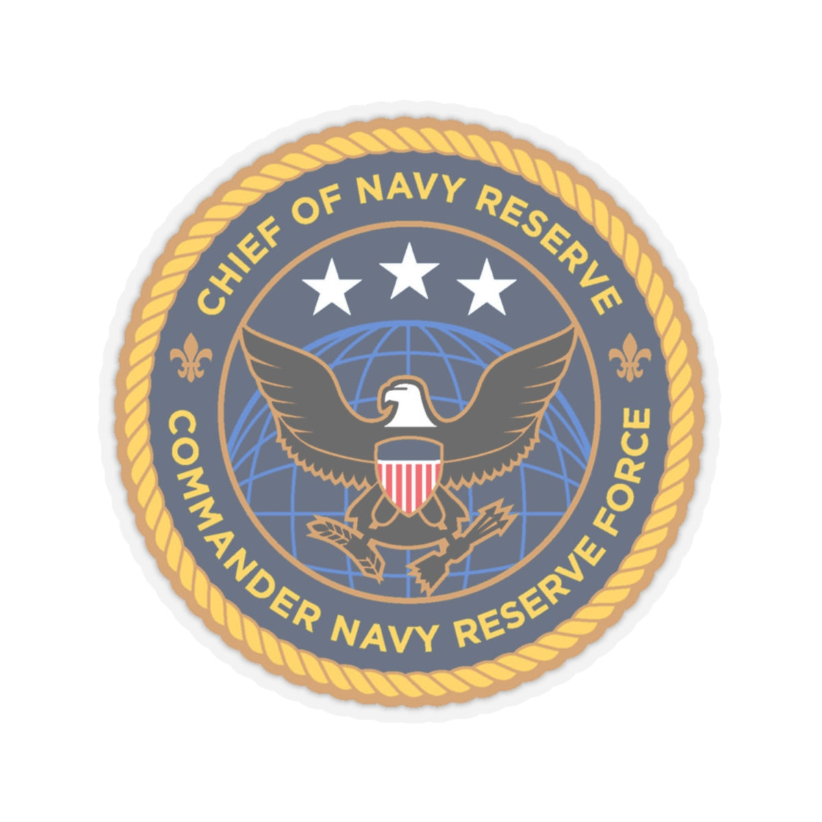 Commander Navy Reserve Force (U.S. Navy) STICKER Vinyl Kiss-Cut Decal