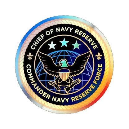 Commander Navy Reserve Force (U.S. Navy) Holographic STICKER Die-Cut Vinyl Decal - The Sticker Space