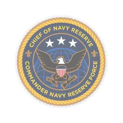 Commander Navy Reserve Force (U.S. Navy) STICKER Vinyl Kiss-Cut Decal 2 Inch Transparent - The Sticker Space