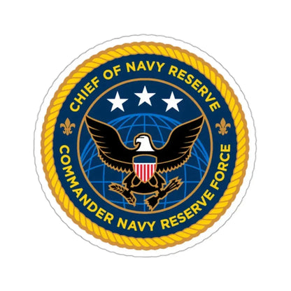 Commander Navy Reserve Force (U.S. Navy) STICKER Vinyl Kiss-Cut Decal 2 Inch White - The Sticker Space