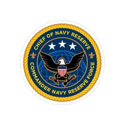 Commander Navy Reserve Force (U.S. Navy) Transparent STICKER Die-Cut Vinyl Decal 2 Inch Transparent - The Sticker Space