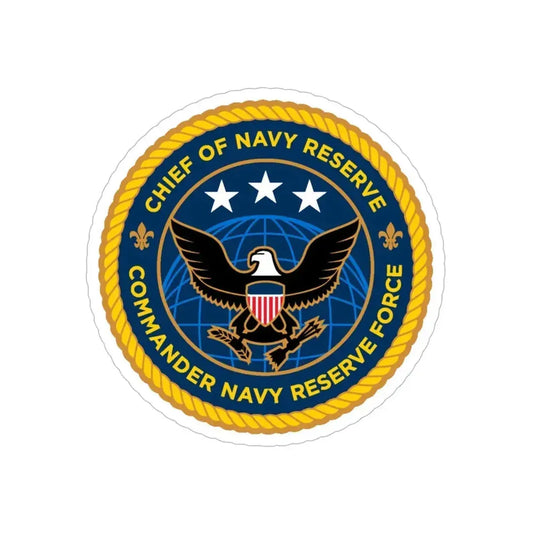 Commander Navy Reserve Force (U.S. Navy) Transparent STICKER Die-Cut Vinyl Decal 6 Inch Transparent - The Sticker Space