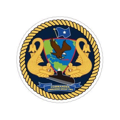 Commander Submarine Group Two (U.S. Navy) STICKER Vinyl Die-Cut Decal-4 Inch-The Sticker Space