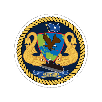 Commander Submarine Group Two (U.S. Navy) STICKER Vinyl Kiss-Cut Decal-2 Inch-The Sticker Space