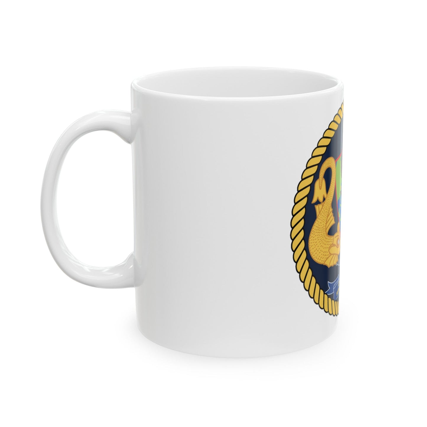 Commander Submarine Group Two (U.S. Navy) White Coffee Mug-The Sticker Space