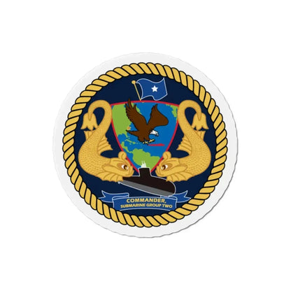 Commander Submarine Group Two (U.S. Navy) Refrigerator Magnet 2 Inch - The Sticker Space