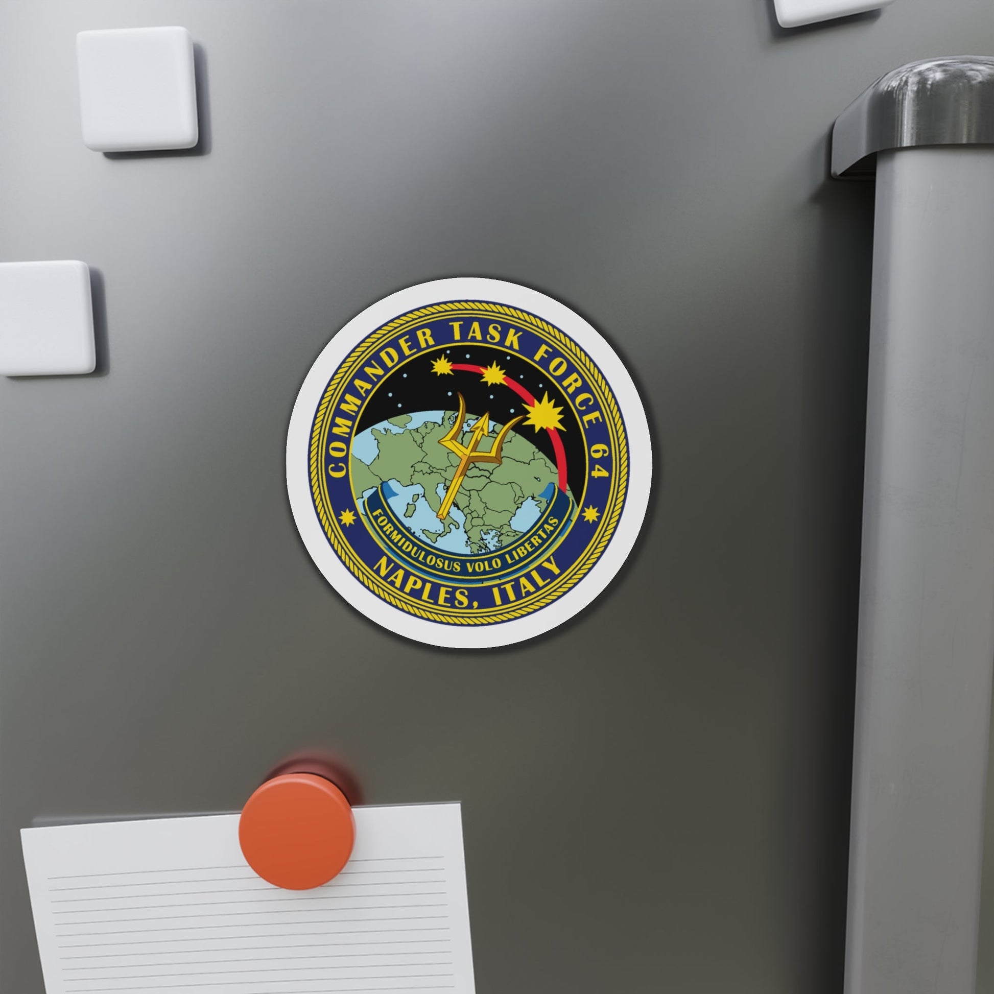 Commander Task Force 64 (U.S. Navy) Die-Cut Magnet-The Sticker Space