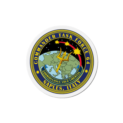 Commander Task Force 64 (U.S. Navy) Die-Cut Magnet-4" x 4"-The Sticker Space