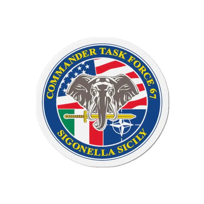 Commander Task Force 67 Sigonella Sicily CTF 67 (U.S. Navy) Refrigerator Magnet - The Sticker Space
