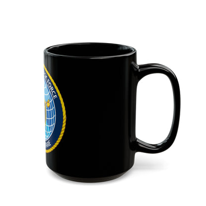 Commander Task Force Mine Warfare CTF MW (U.S. Navy) Black Coffee Mug-The Sticker Space