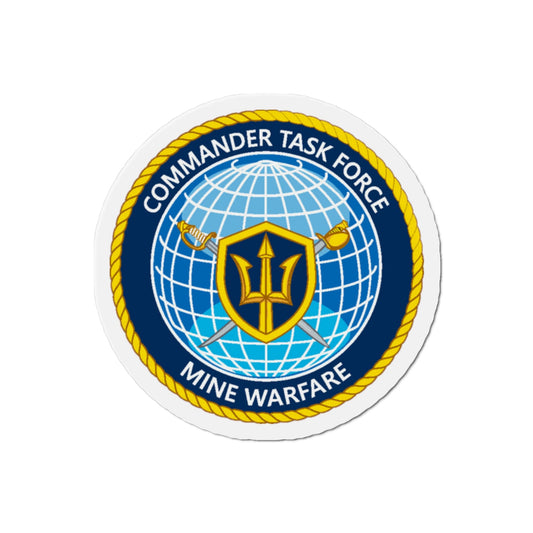 Commander Task Force Mine Warfare CTF MW (U.S. Navy) Die-Cut Magnet-2" x 2"-The Sticker Space