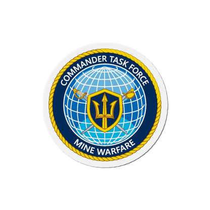 Commander Task Force Mine Warfare CTF MW (U.S. Navy) Die-Cut Magnet-5" x 5"-The Sticker Space