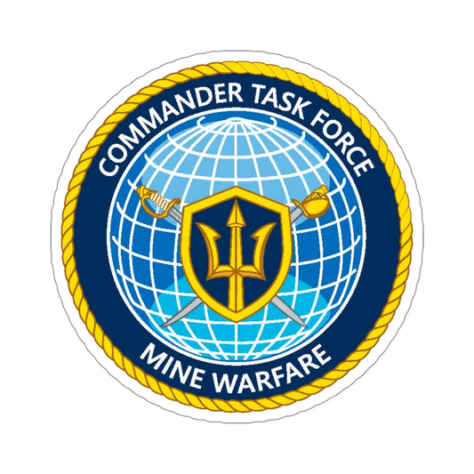 Commander Task Force Mine Warfare CTF MW (U.S. Navy) STICKER Vinyl Die-Cut Decal-6 Inch-The Sticker Space