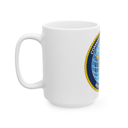 Commander Task Force Mine Warfare CTF MW (U.S. Navy) White Coffee Mug-The Sticker Space