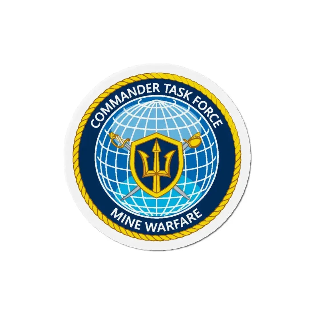 Commander Task Force Mine Warfare CTF MW (U.S. Navy) Refrigerator Magnet 5 Inch - The Sticker Space