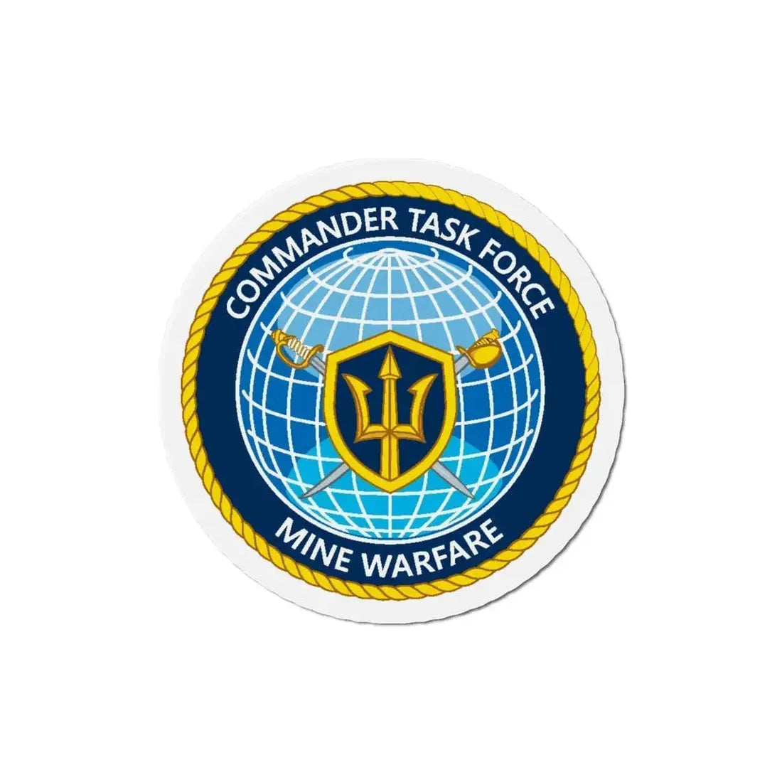 Commander Task Force Mine Warfare CTF MW (U.S. Navy) Refrigerator Magnet - The Sticker Space