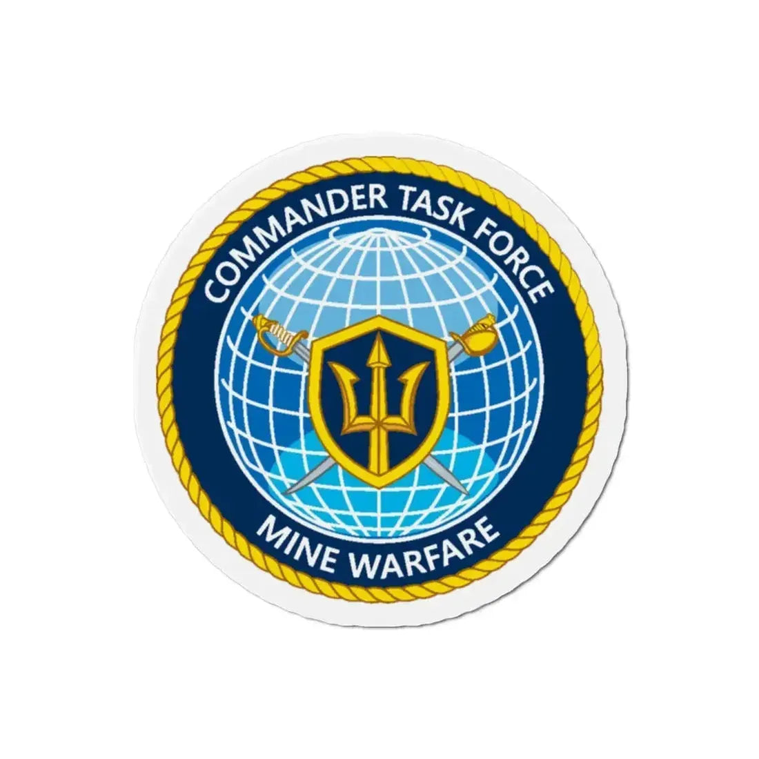 Commander Task Force Mine Warfare CTF MW (U.S. Navy) Refrigerator Magnet - The Sticker Space