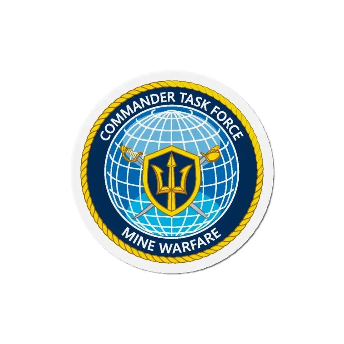Commander Task Force Mine Warfare CTF MW (U.S. Navy) Refrigerator Magnet - The Sticker Space