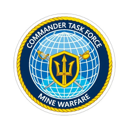 Commander Task Force Mine Warfare CTF MW (U.S. Navy) STICKER Vinyl Die-Cut Decal 3 Inch - The Sticker Space