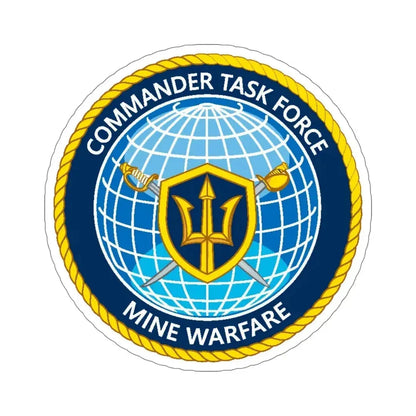 Commander Task Force Mine Warfare CTF MW (U.S. Navy) STICKER Vinyl Die-Cut Decal 5 Inch - The Sticker Space