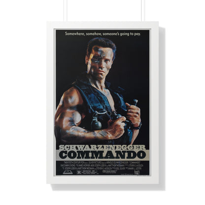 COMMANDO 1985 - Framed Movie Poster-20" x 30"-The Sticker Space