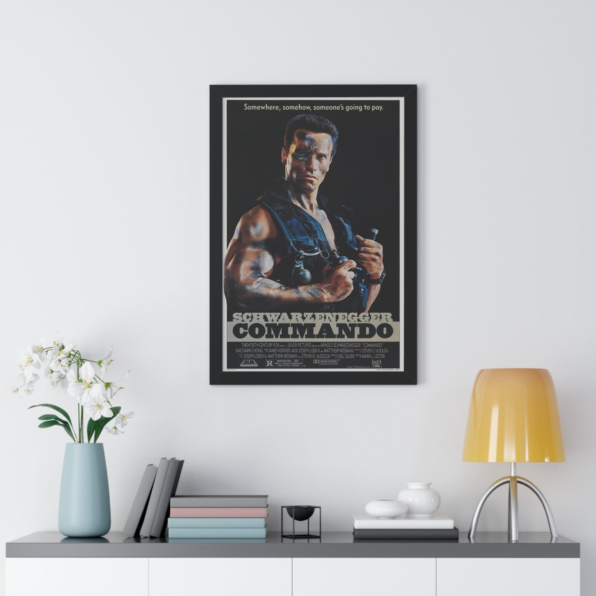 COMMANDO 1985 - Framed Movie Poster-The Sticker Space