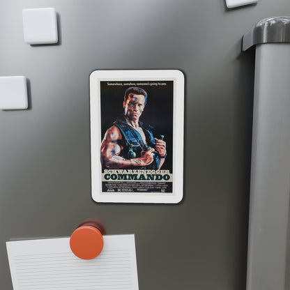 Commando 1985 Movie Poster Die-Cut Magnet-The Sticker Space