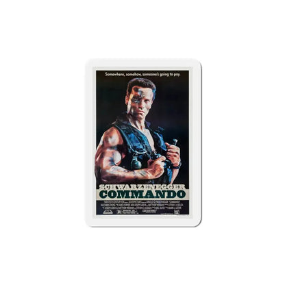 Commando 1985 Movie Poster Refrigerator Magnet 6 Inch - The Sticker Space