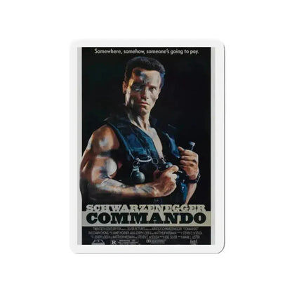 COMMANDO 1985 Movie Poster - Refrigerator Magnet - The Sticker Space