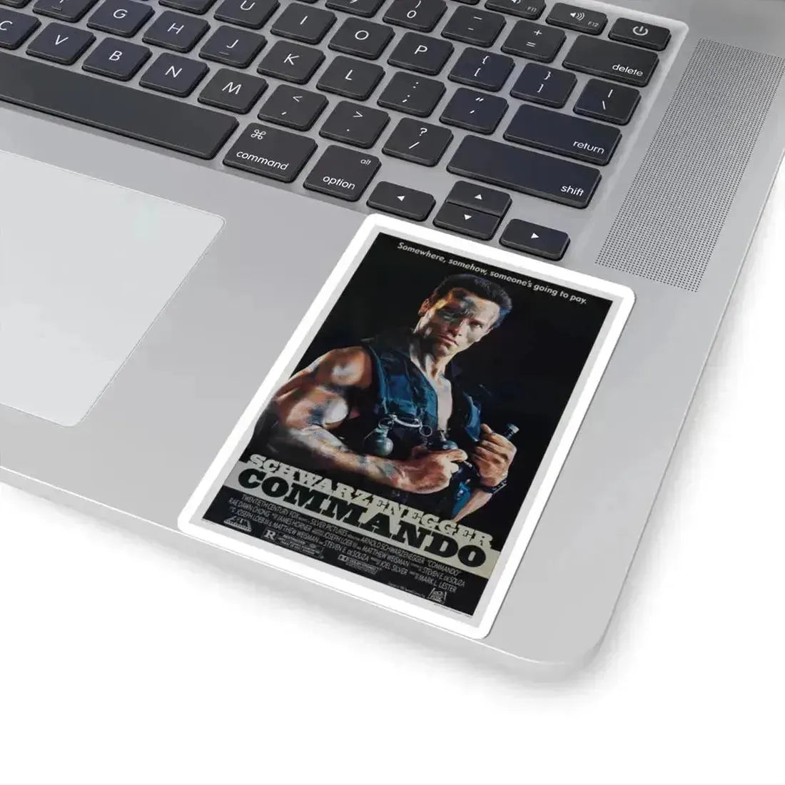 COMMANDO 1985 Movie Poster - STICKER Vinyl Kiss-Cut Decal - The Sticker Space