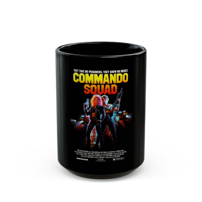 COMMANDO SQUAD 1987 Movie Poster - Black Coffee Mug-15oz-The Sticker Space