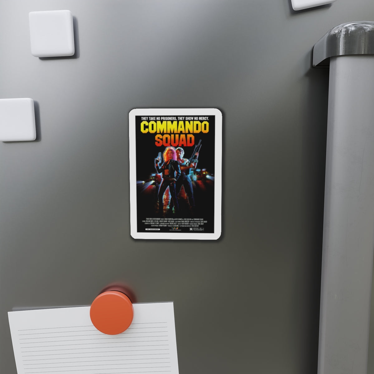 COMMANDO SQUAD 1987 Movie Poster - Die-Cut Magnet-The Sticker Space