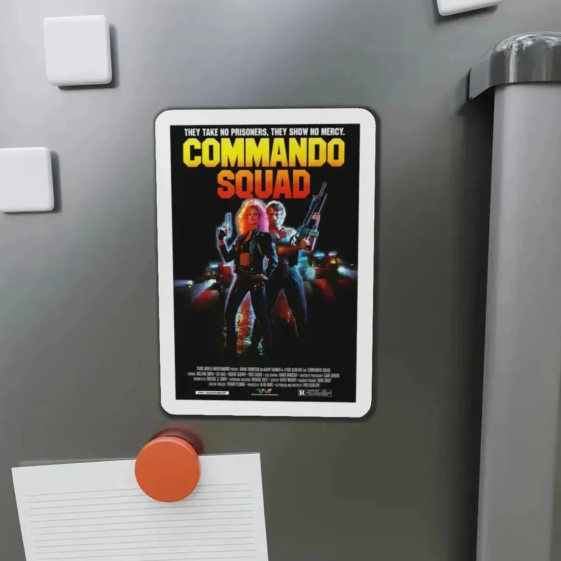 COMMANDO SQUAD 1987 Movie Poster - Refrigerator Magnet - The Sticker Space