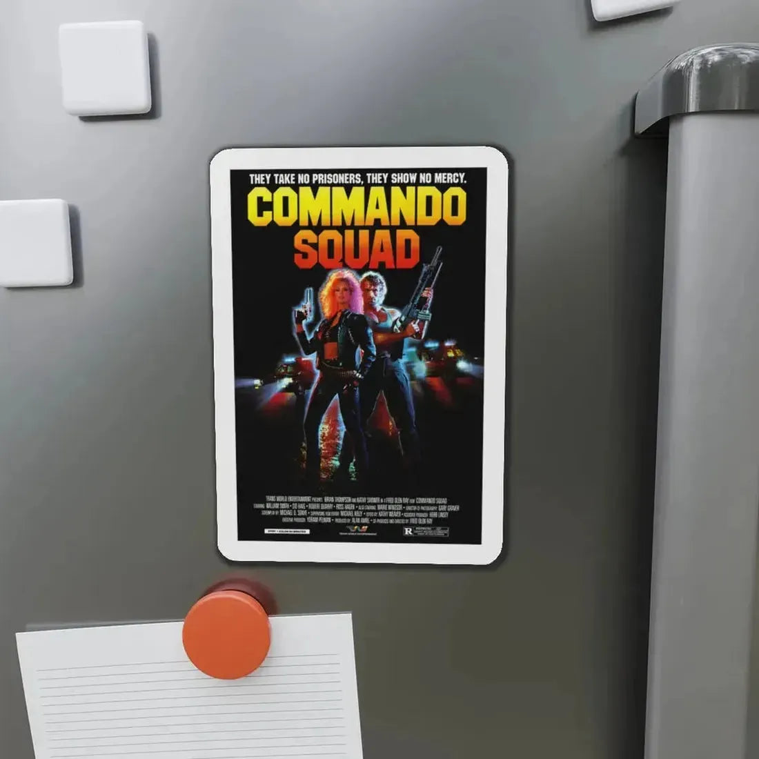 COMMANDO SQUAD 1987 Movie Poster - Refrigerator Magnet - The Sticker Space