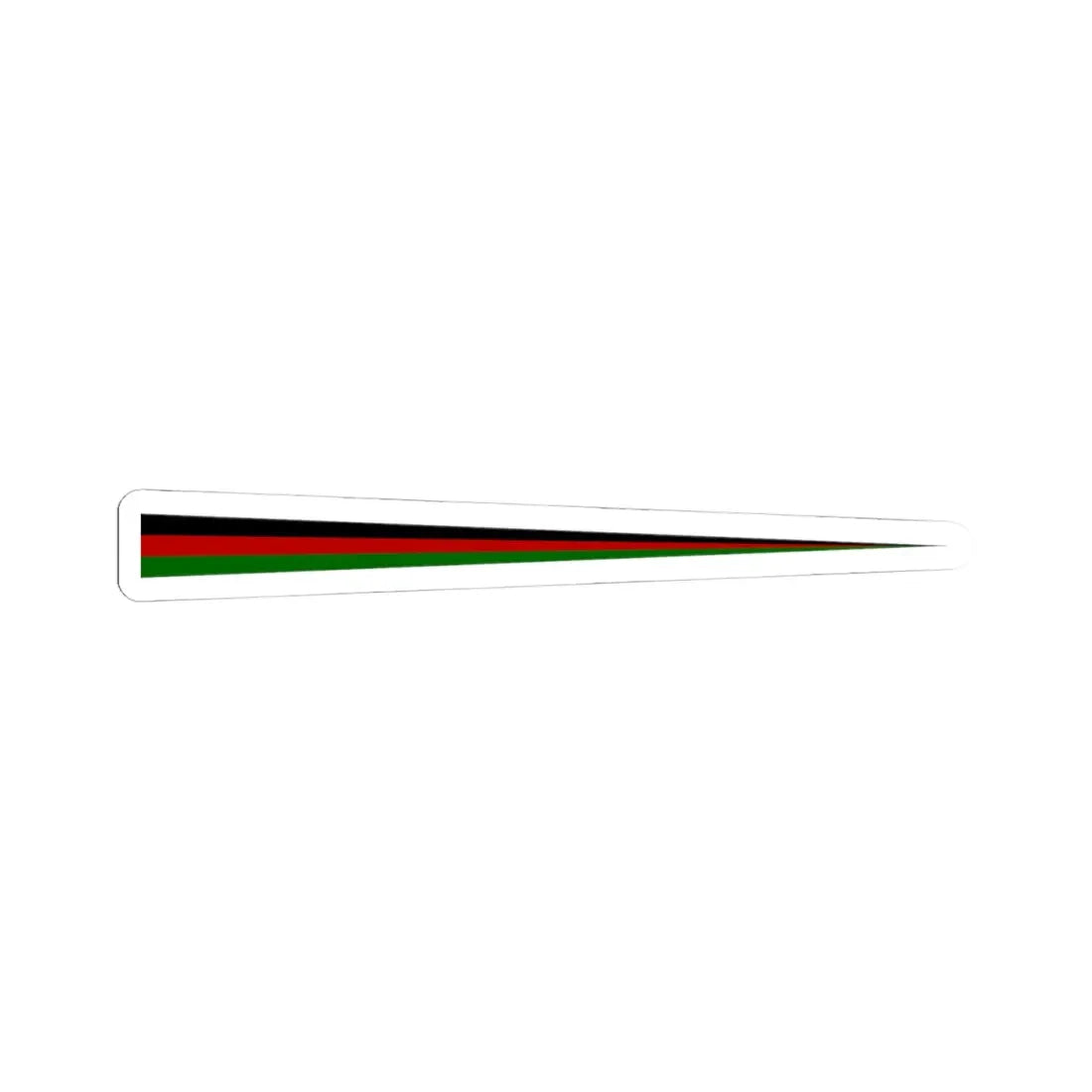 Commissioning pennant of Kenya (Kenya) STICKER Vinyl Kiss-Cut Decal 4 Inch White - The Sticker Space