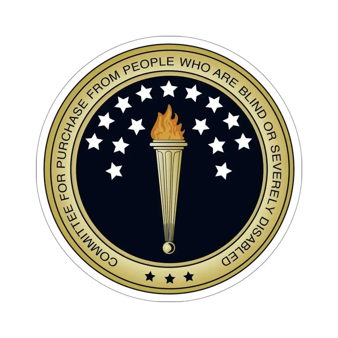 Committee for Purchase From People Who Are Blind or Severely Disabled CPPBSD STICKER Vinyl Die-Cut Decal 4 Inch - The Sticker Space