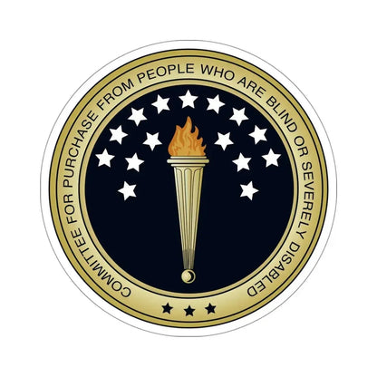 Committee for Purchase From People Who Are Blind or Severely Disabled CPPBSD STICKER Vinyl Die-Cut Decal 5 Inch - The Sticker Space