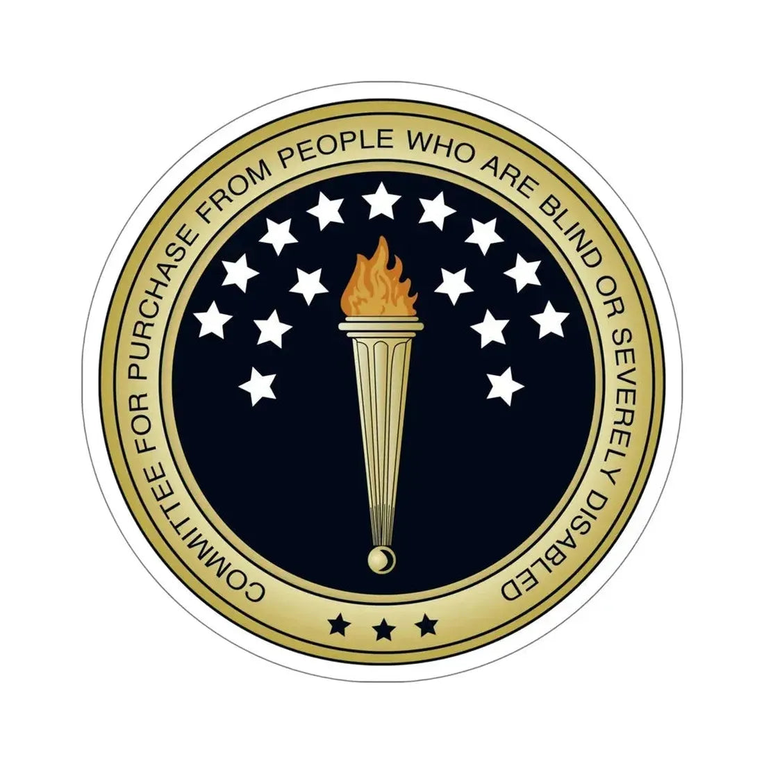 Committee for Purchase From People Who Are Blind or Severely Disabled CPPBSD STICKER Vinyl Die-Cut Decal - The Sticker Space